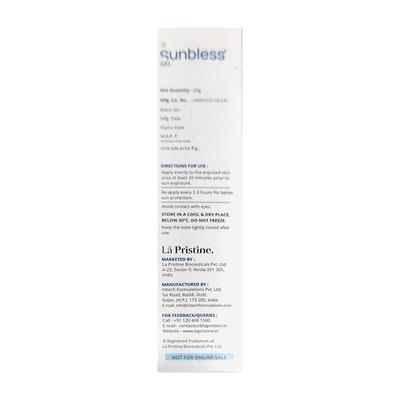 SUNBLESS SPF 50+ & PA+++ CYCLIC SILICON FREE Sunscreen Gel 50g - Sun Protectors-Emo