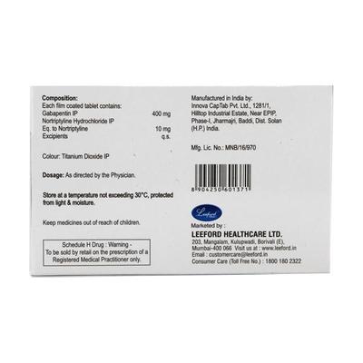 Gabanyl NT 400/10mg Tablet 10'S - Neuropathic Pain-Dru