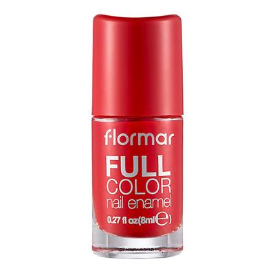 Flormar Full Color Nail Enamel FC08 Optimistic Red 8 ml - Nail Polish