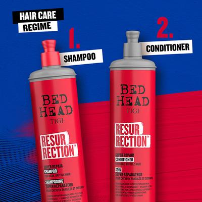 TIGI Bed Head Resurrection Super Repair Shampoo for Weak and Brittle Hair 600 ml - Shampoos