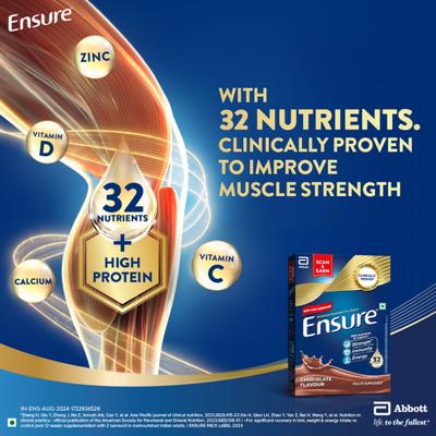 Ensure Nutritional Powder - Chocolate Flavour 950 g (Refill Pack) - Daily Health Drinks