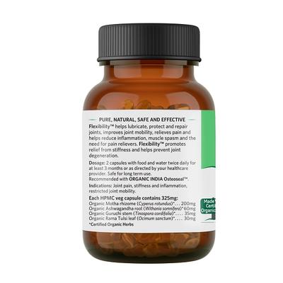Organic India Flexibility Joint Pain Relief Veg Capsule 60's - Speciality Medicines