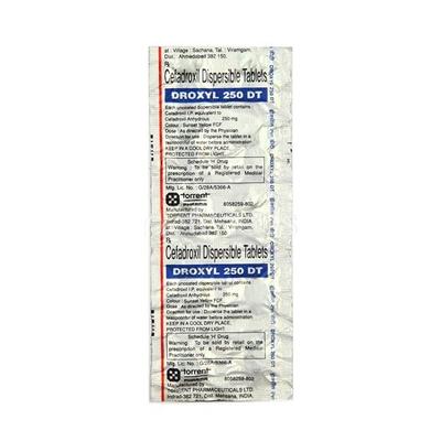 Droxyl DT 250mg Tablet 10'S - Bacterial Infections-Cep