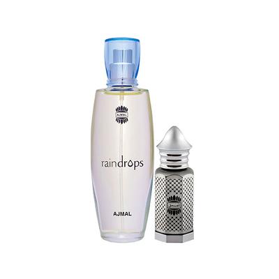 Ajmal Raindrops EDP Floral Chypre Perfume And Asher Concentrated Perfume Oil Oriental 300 ml - Perfumes (Edt/Edp)