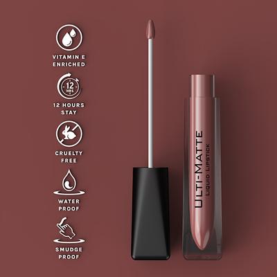 Bella Voste Ulti-Matte Liquid Lipstick Dark Fawn (13) 3.7 Ml - Liquid Lipsticks