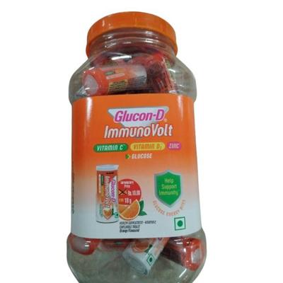 Glucon D Volt - Tangy Orange Flavour 18 gm (Pack of 20) - Nutritional Bars
