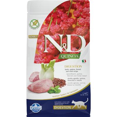 Farmina N&D Quinoa Digestion Cat Food - Lamb, Quinoa, Fennel & Mint (Adult) 1.5 kg - Petfood