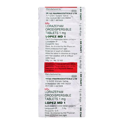 Lopez MD 1mg Tablet 10'S - Anxiety-Anx