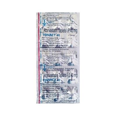 Tonact 40mg Tablet 15'S - High Cholesterol-Dys