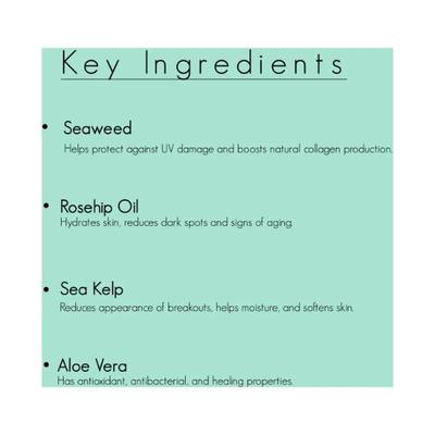 VITAMINS & SEA BEAUTY Gel Face Cleanser Wash, Gentle Hydrating Pore Facial Cleanser 237ml - Scrubs & Exfoliants