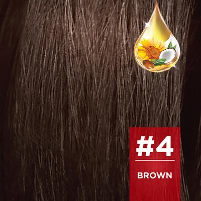 Revlon Color 'N Care Nourishing Permanent Hair Color - 4 Brown Sachet HAIR color cream20g (when packed),Cream Developer 30ml (when packed) 1's - Crème