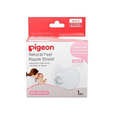 Pigeon Natural Feel Nipple Shield (16 - 20 mm Size 3) 1's - Breast Pads & Shields