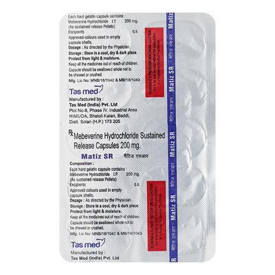 MATIZ SR 200mg Capsule 10's - Muscle Spasm-Ant