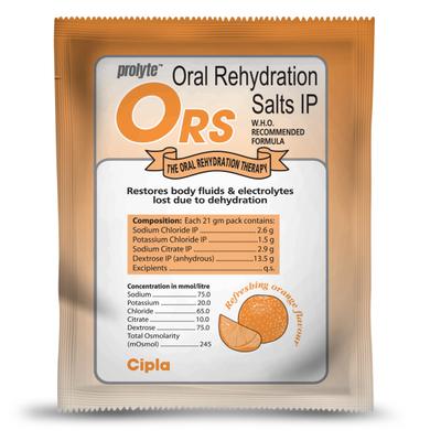 ORS Prolyte Refreshing Orange Flavour Powder 21gm - Oral Rehydration (Ors)