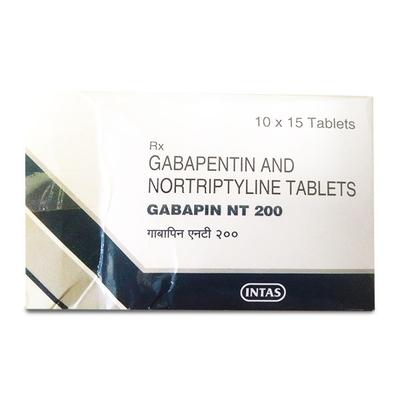 GABAPIN NT 200 Tablet 15's - Neuropathic Pain-Dru