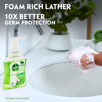 Dettol Foaming Handwash Combo - Aloe Coconut (Pump 250 ml + Refill 200 ml) - Hand Wash & Soaps