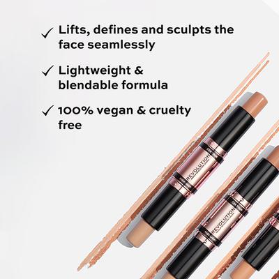 Makeup Revolution Fast Base Contour Stick Medium 8.6 gm - Contour