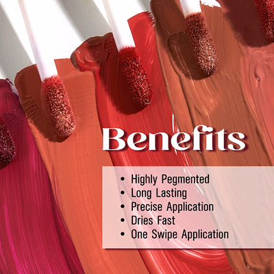 Matt Look Matte Stain Non Transfer Long Lasting Liquid Lipstick for Hydrated -Apple Red 6 gm - Liquid Lipsticks