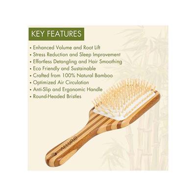 Allure Bamboo Strip Paddle Hair Brush 1's - Hair Brushes