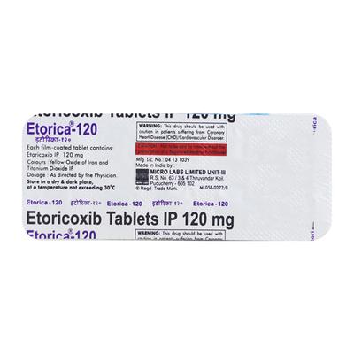 Etorica 120mg Tablet 10'S - Pain relief-Nsa