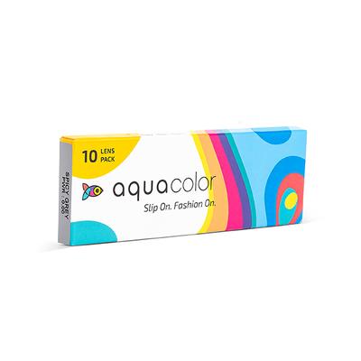 Aquacolor Color Contact Lenses Pack (5 Pair)- Spicy Grey 1's - Eyecare Lenses