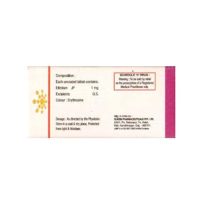 ETIZORAM 1 Tablet 10's - Anxiety-Anx
