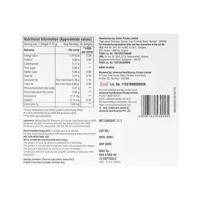 COQ 300mg Softgel 10's - Co-Q