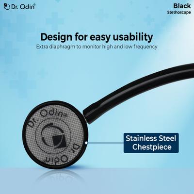 Dr. Odin Stethoscope Black 1's - Health Monitoring Devices