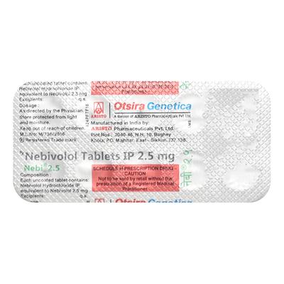 Nebi 2.5mg Tablet 10'S - Hypertension-Bet