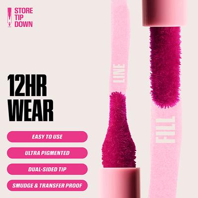 HUDA BEAUTY Lip Contour Stain Rosewood 1 ml - Lip Stains & Tints
