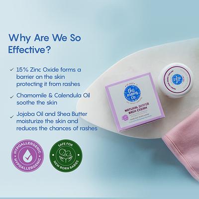 The Moms Co. Natural Diaper Rash Cream 25gm - Rash Creams