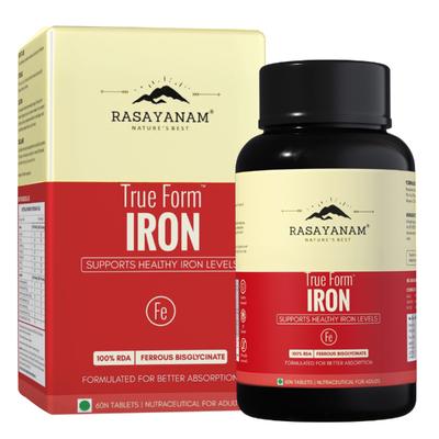 Rasayanam True Form Iron Supplement Tablets 60's - Calcium And Minerals