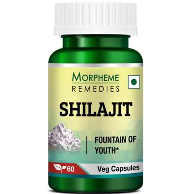 Morpheme Remedies Shilajit 500mg Extract 60's - Herbal Dietary Supplement