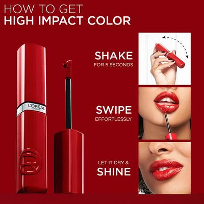 Loreal Paris Infallible Laque Resistance Lacquer-Like Shine, 16H Longwear, 635 Worth It Medium 4 ml - Liquid Lipsticks