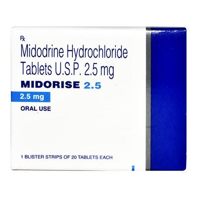 MIDORISE 2.5 Tablet 20's - Hypotension-Vas