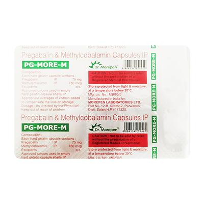 PG MORE M Capsule 10's - Neuropathic Pain-Dru