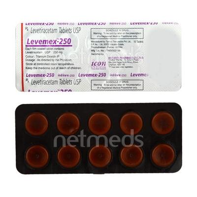 Levemex 250mg Tablet 10'S - Epilepsy/Convulsion-Ant