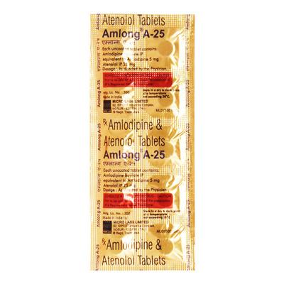 Amlong A 25mg Tablet 10'S - Hypertension-Cal