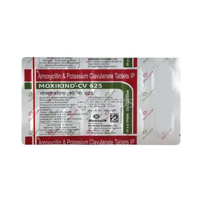 Moxikind CV 625mg Tablet 10'S - Bacterial Infections-Pen