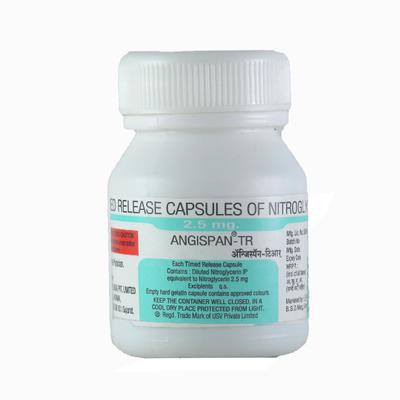 Angispan TR 2.5mg Capsule 25'S - Angina