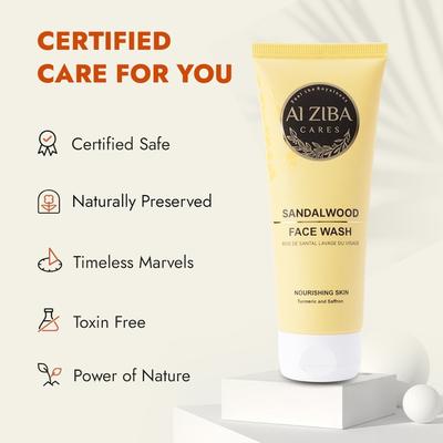 Alziba Cares Face Wash - Sandalwood 100 ml - Face Washes