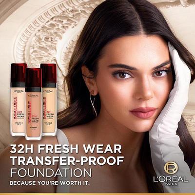 L'Oreal Paris Infallible 32H Fresh Wear Foundation, Luminous Coverage, Shade No 320 30ml - Foundation