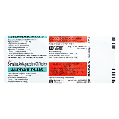 Alprax Plus Tablet 10'S - Anxiety-Anx