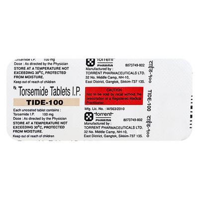 Tide 100mg Tablet 10'S - Hypertension-Diu