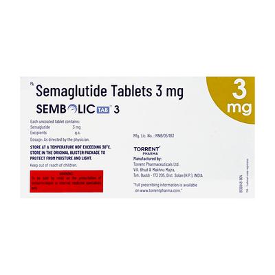 SEMBOLIC 3 Tablet 10's - Diabetes-Ant