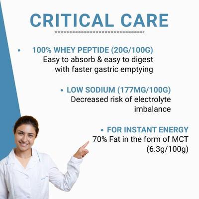 PentaSure Criti Peptide 100% Diet Powde - Creamy Vanilla Flavour 400 g - Protein Drink