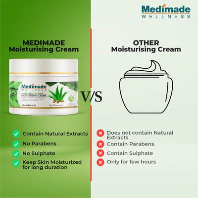 Medimade Aloe Vera And Vitamin E Moisturising Cream (Pack of 2) 1's - Face Moisturizers