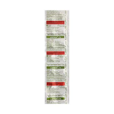 Loprin 75mg Tablet 14'S - Blood Clot-Ant