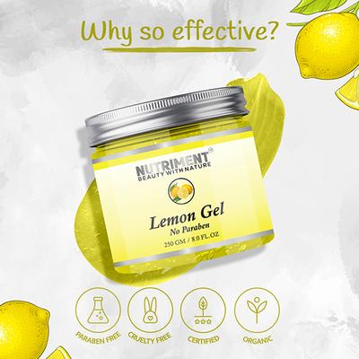 Nutriment Lemon Gel All Skin Type 250 gm - Face Gels