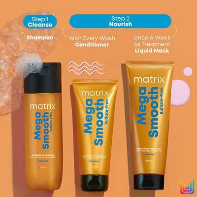 Matrix Mega Smooth Sulfate-Free Conditioner for Bond Repair Safe for Keratin 100 ml - Conditioners